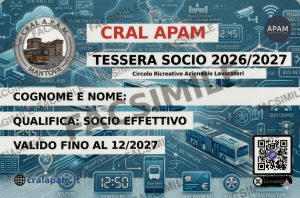 Tessera socio cral apam